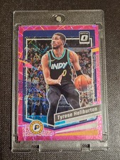 09/79 ?? Tyrese Haliburton 2023-24 Donruss Optic Pink Velocity Prizm #27
