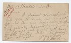 1891 Allendale SC postal card triangle cancel [h.7861] — photo 2