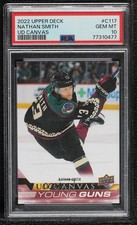2022-23 Upper Deck Series 1 UD Canvas Young Guns Nathan Smith PSA 10 GEM MT n1u
