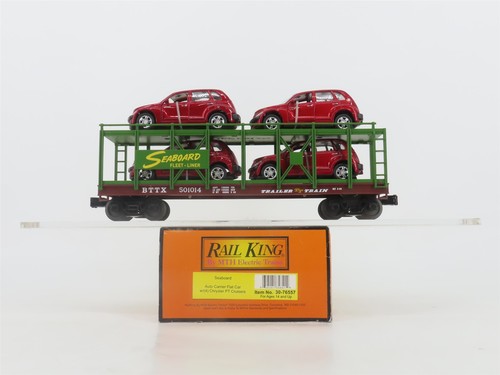 O 3-Rail MTH Rail King 30-76557 SAL Auto Carrier #501014 con PT Cruiser Cars | Zustand: Used