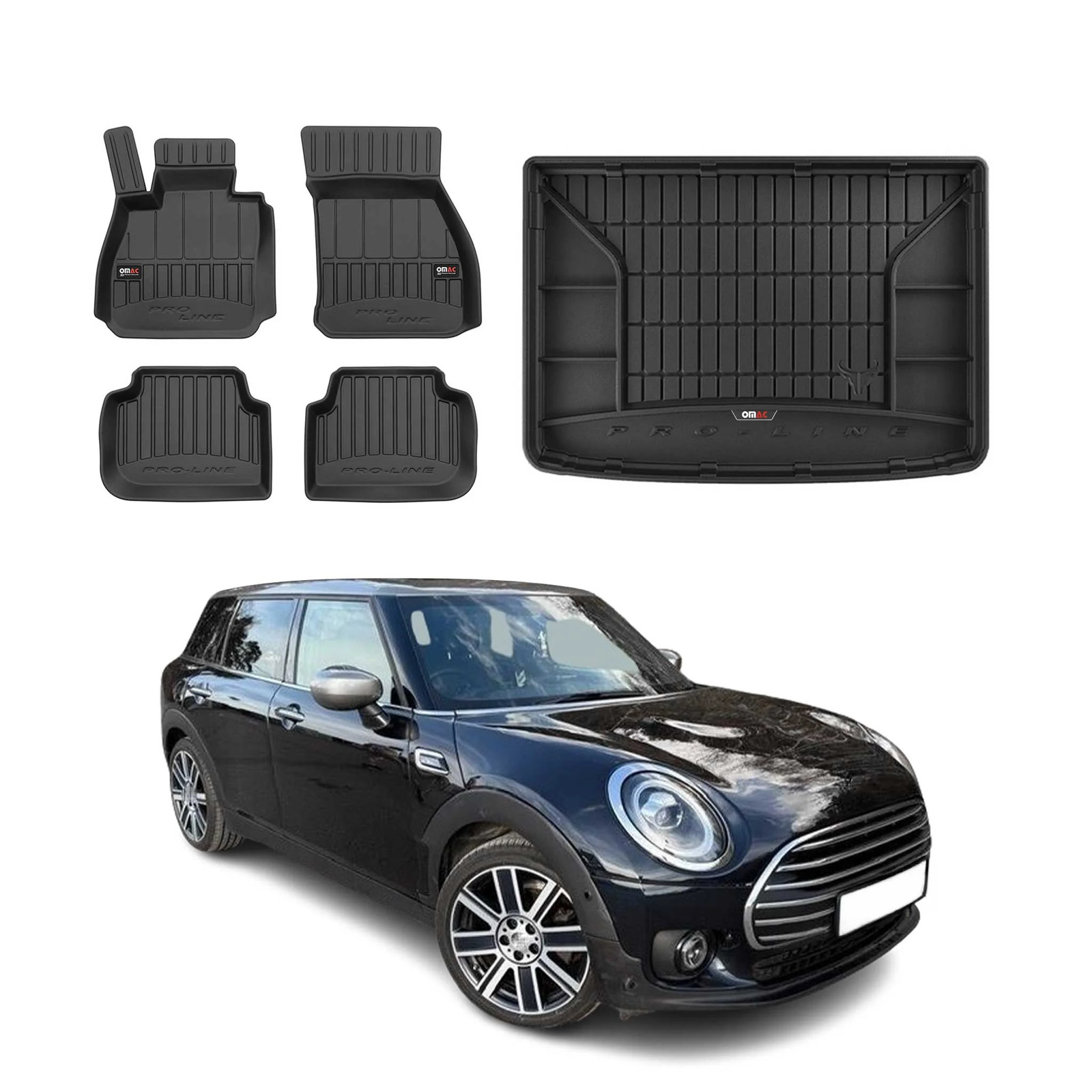 Tapis de Sol Coffre TPE Clubman 2014-2022 Anti-Boue Facile à Nettoyer