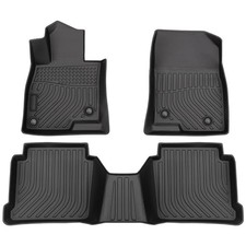 Car Floor Mats Liner For 2014-2018 Mazda Mazda3 Black Tpe All-weather Car Floor Mats Liner For 2014-2018 Mazda Mazda3 Black Tpe All-weather