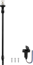 Obcursco Boat Stern Lights, Telescoping Pole 3NM 360° LED Anchor Light Black 