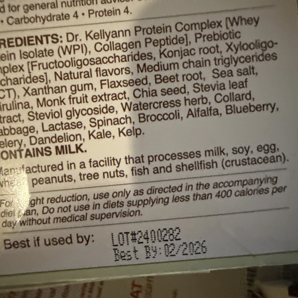 Lote Dr. Kellyann Super Baunilha, Ceia Chocolate e Choc Amêndoa Colágeno Leia - Imagem 3 de 4