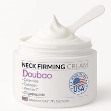 Neck Firming Cream with Collagen & Hyaluronic Acid - Made in USA, Anti-Aging Moi