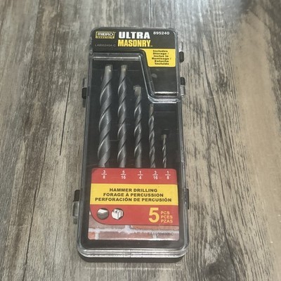 Mibro 895240 5-Piece Ultra Masonry Drill Bit Set