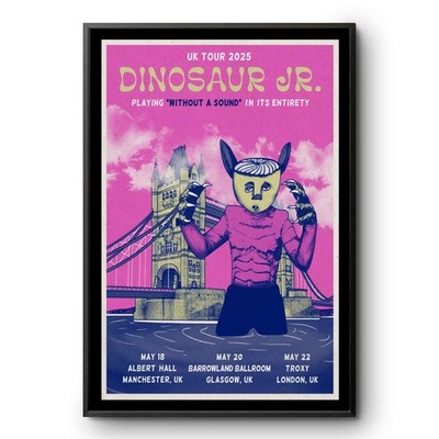 Dinosaur JR Manchester UK 2025 Albert Hall Music Wall Poster