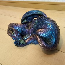 Windstone Edition Dragon 1985 Peacock Figure 9.4 Inch Long 4.7 High 5.5 Lb Heavy