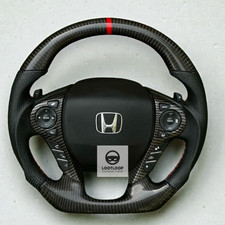 Carbon Fiber Sports Steering Wheel for Honda Accord 2013–2017 9th Gen Custom