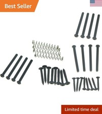 Stainless Steel Black Pickup Screws Set - Universal Fit for Guitar Pickups