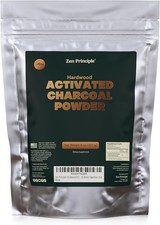 Zen Principle Hardwood Activated Charcoal Powder 100 Percent from USA Trees. All