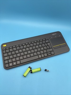 Logitech Wireless K400 Plus Funk Tastatur BE AZERTY Schwarz B-Ware