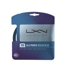 Luxilon ALU Power 125 Tennis String Set - Ocean Blue, Pro Performance