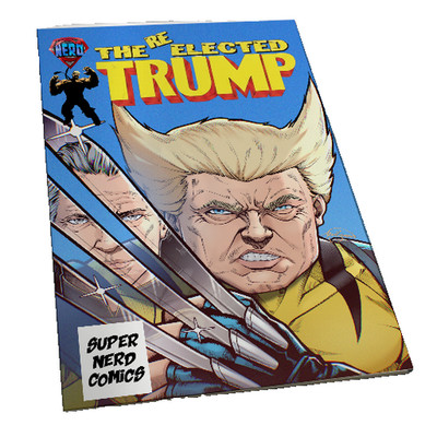 RARE WHITE METAL Hulk 340 DONALD TRUMP NEWSOM HOMAGE WOLVERINE COMIC!