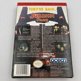 Jurassic Park The Game Nintendo NES Game, Box, Manual Working