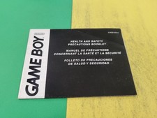 Game Boy Health And Safety Precautions MANUAL ONLY C/AGB-USA-2