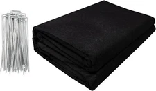 Garden Weed Barrier Landscape Fabric with 20 Landscape Staples (3.2oz 3ft*50ft)