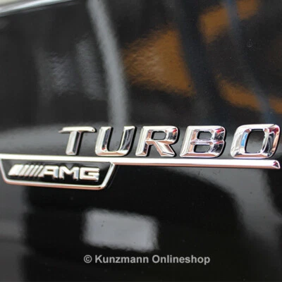 Original A45 AMG Turbo Schriftzug Logo Emblem Satz Mercedes-Benz A-Klasse W176 - Bild 1 von 2