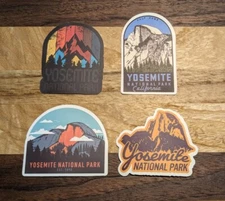 A set of Four (4) Yosemite National Park Sticker Decal 3"