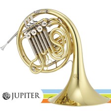 Jupiter JHR1110 Lacquer Double F/Bb, 11.9" Bell Double French Horn With Case