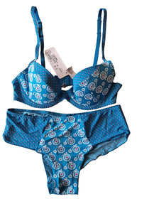 Lise charmel antigel bicyclette 32B bra+ S size panties set