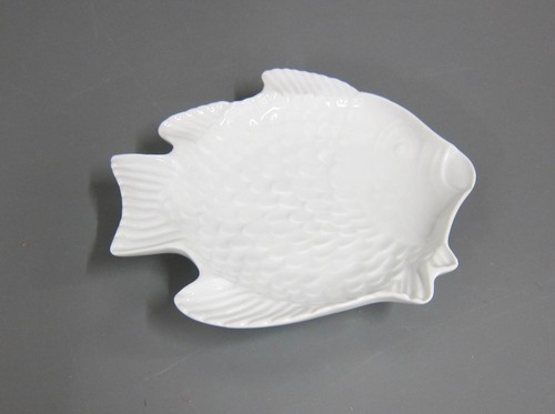 Kleine Platte Teller Fisch ca. 13,5 x 12 cm KPM Berlin - Bild 2 von 4