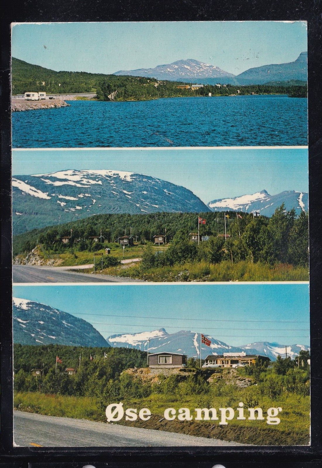 Cartolina Norvegia Ose Camping VEDUTINE XR49