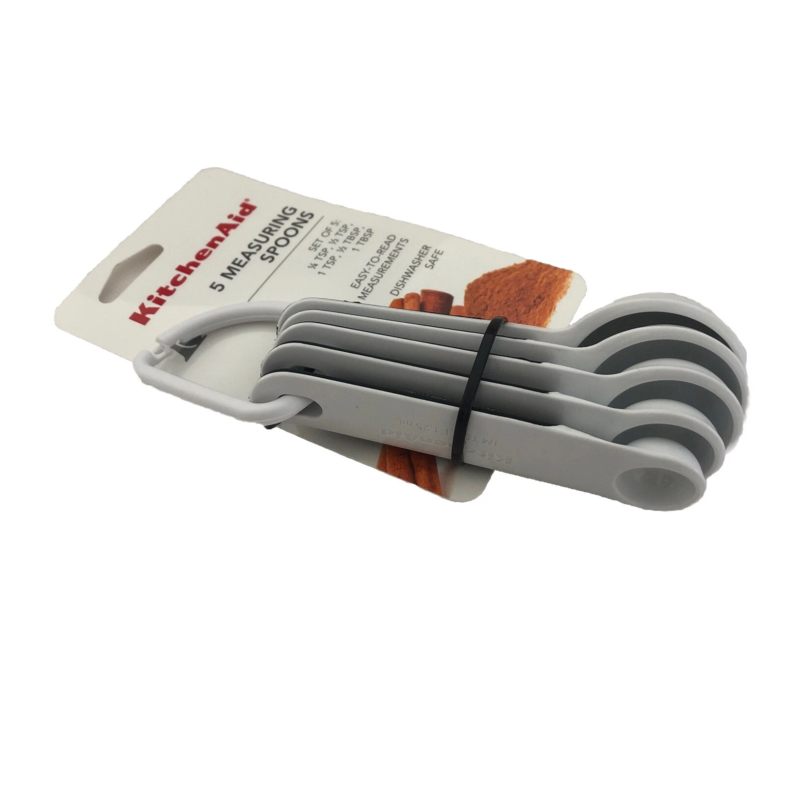 New KitchenAid 5 Measuring Spoons White