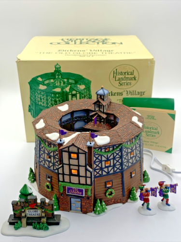 Department 56 THE OLD GLOBE THEATRE Historical Landmark DICKENS VILLAGE #58501 - Picture 1 of 24