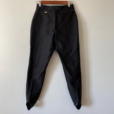 Vintage Fera Black Stirrup Ski Pants Womens 6 Long