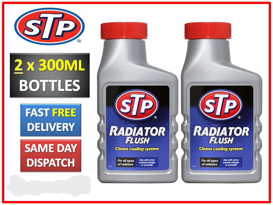 2 x STP Radiator Rad Clean Flush Clogged Car Heating Cooling System