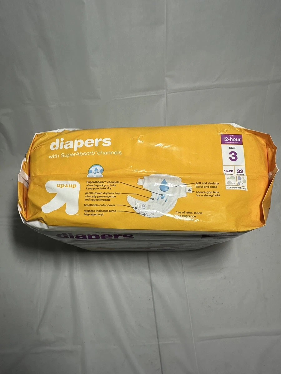 Up and up diapers small sale pack