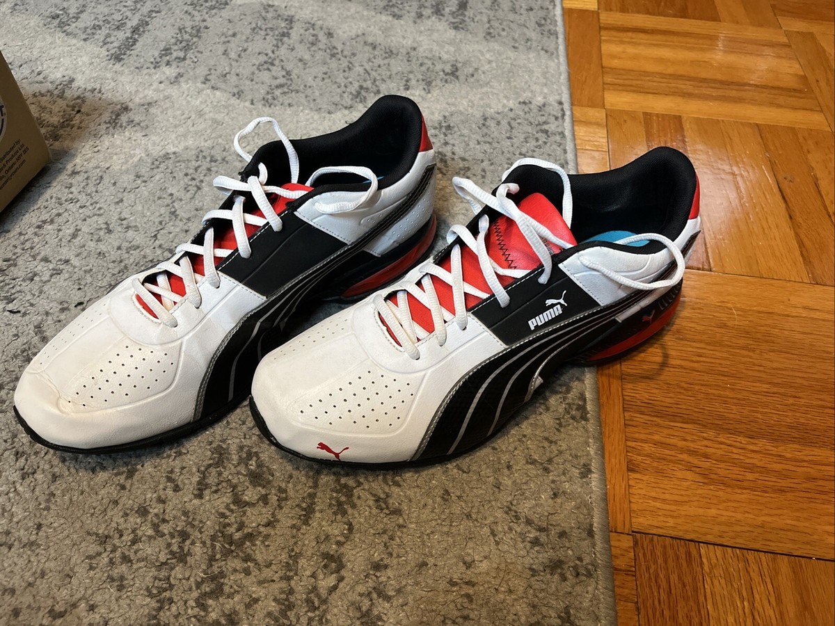 Puma Mens Cell Surin Mens White Casual Shoes Sneakers EUC 186452 01 Size 12