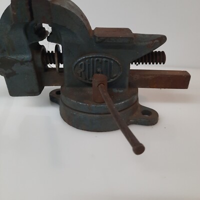 RUGOL Usa Shop Vice Clamp Heavy Aprox 3.5  Jaws Swivel Base  # 14