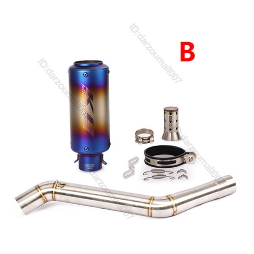 For CF-Moto 650NK 400NK 650MT Slip-on Mid Exhaust Set Pipe 51mm Mufflers Escape - Bild 4 von 12