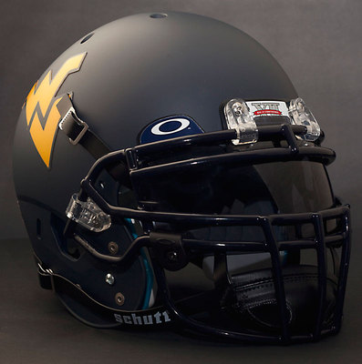 *CUSTOM* WEST VIRGINIA MOUNTAINEERS Schutt XP Authentic GAMEDAY Football Helmet
