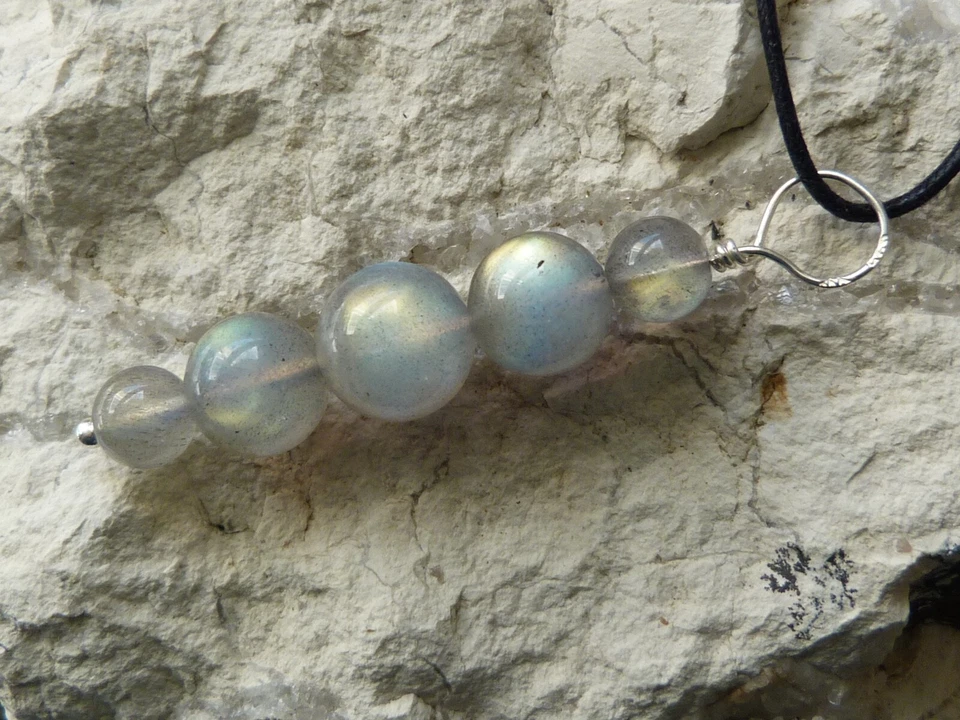 Ciondolo,Argento,Labradorite - Immagine 2 di 4
