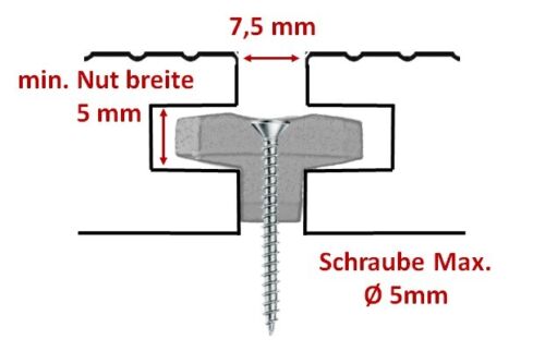 WPC Clips 5/7/7,5mm Fugenbreite Abstandhalter Terrassendielen +20Endclips GRATIS - Bild 9 von 20