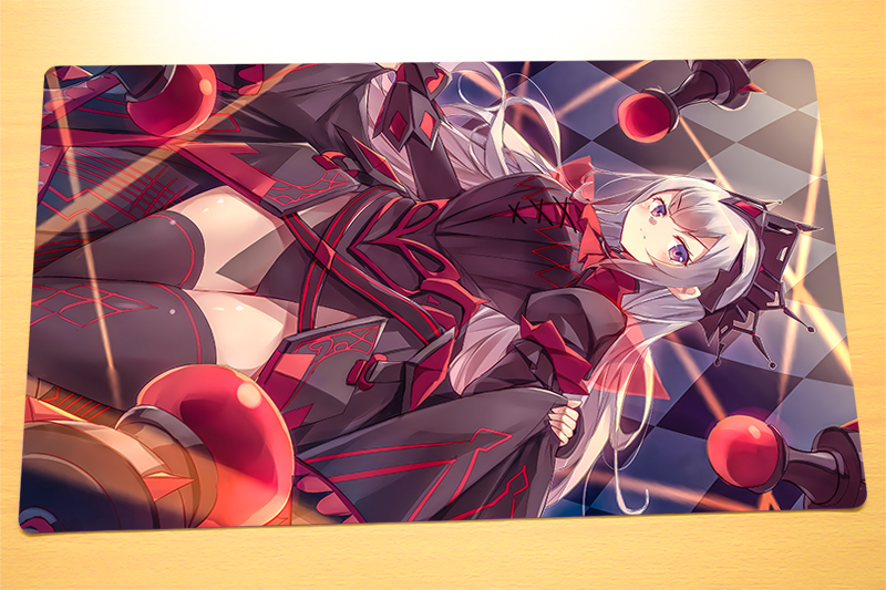Four leaves Bordspel Digimon speelmatten geschenkvrije tas, TCG Card Game Table mat grootte 60 x 35 cm muismat compatibel met MTG TCG Digimon met kaartzones (Playmat OMNIMON), 20220823