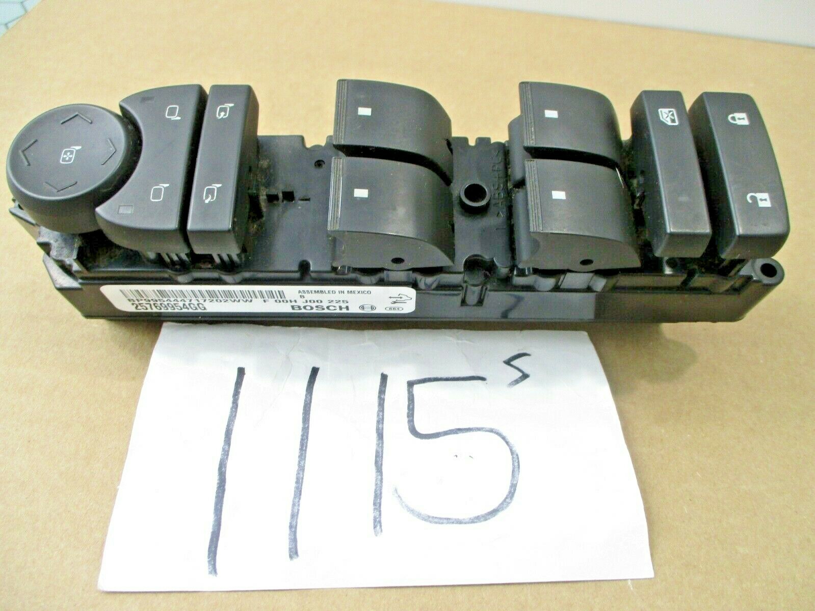 2008 2009 Buick Enclave Master Window Switch Control Power DRIVER #1115-S 