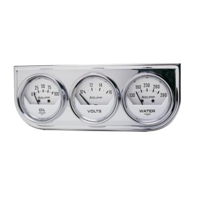 Autometer 2in Oil Press/Volt/Water Temp Gauge Console AutoGage