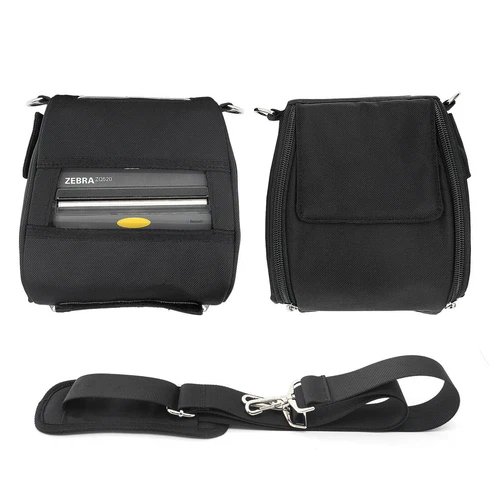Nueva funda de cinturón de hombro negra estuche de transporte bolsa para impresora ZEBRA ZQ520 ZQ521 - Imagen 1 de 8