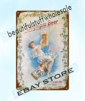  Beer Victorian Lady Capital Brewing Co Washington metal tin sign rusticdecors
