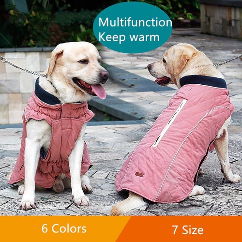 Retro Winter Quilted Small Dog Coat Pet Warm Jacket Vest Size M Colors - Picture 11 of 25