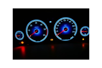 Opel Vectra C design 3 glow gauge plasma dials tachoscheibe glow shift indicator