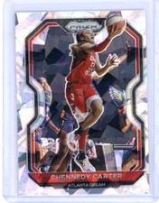 chennedy carter 2021 panini wnba rookie RC Cracked Ice PRizm 49