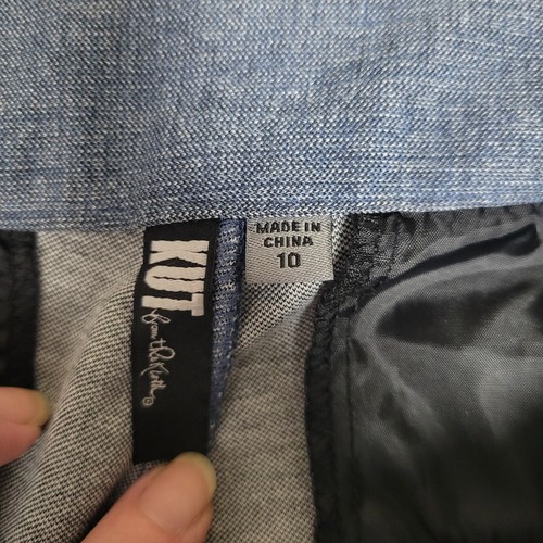 NEW Kut From The Kloth Rose Bootcut Dress Pants Sz 10 Steel Blue Trousers Career - Picture 6 of 10