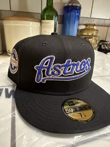 Houston Astros Script Black Dome 7 7/8 HatClub Sneakertown Exclusive