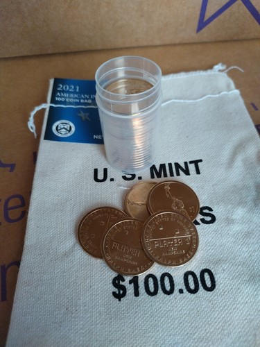 2021 P American Innovation New Hampshire Dollar US Mint $25 Roll from bag - Picture 3 of 3
