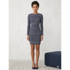 Black & Grey Textured Geometric Bodycon Mini Dress